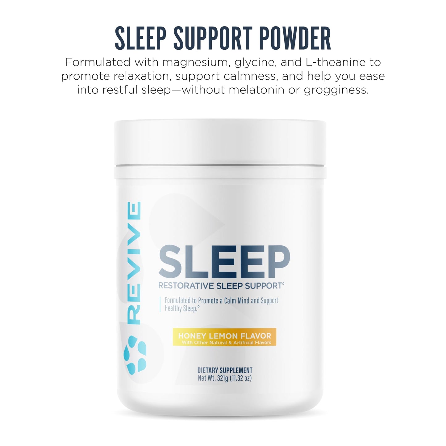 Revive MD Sleep Support Supplement for Adults Honey Lemon Powder 11.32 oz
