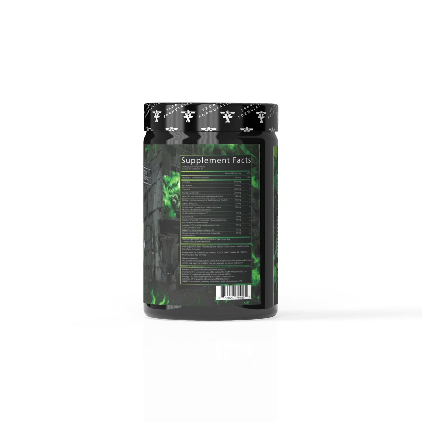 Frontline Formulations Manhattan Project Thermogenic Pre-Workout Insane Focus Explosive Energy Powder 16