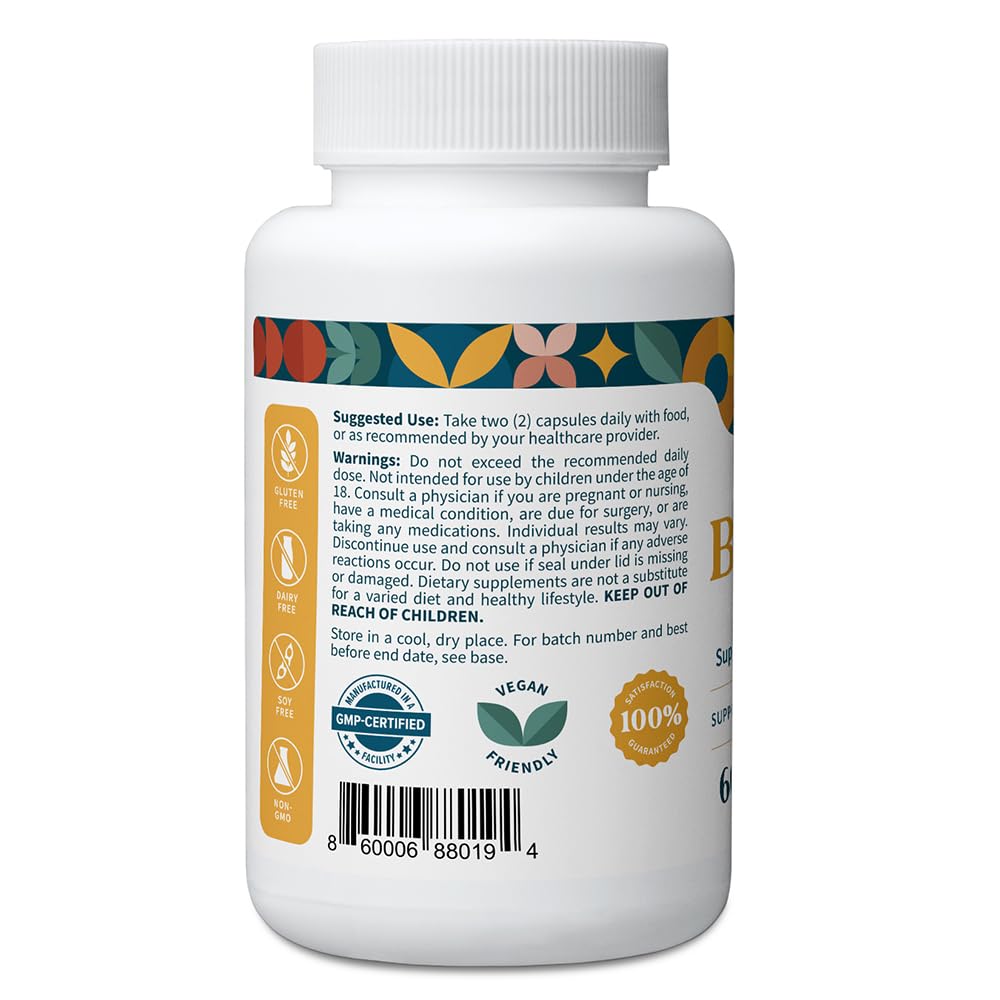 Pattern Wellness Berberine Supplement 60 Capsules