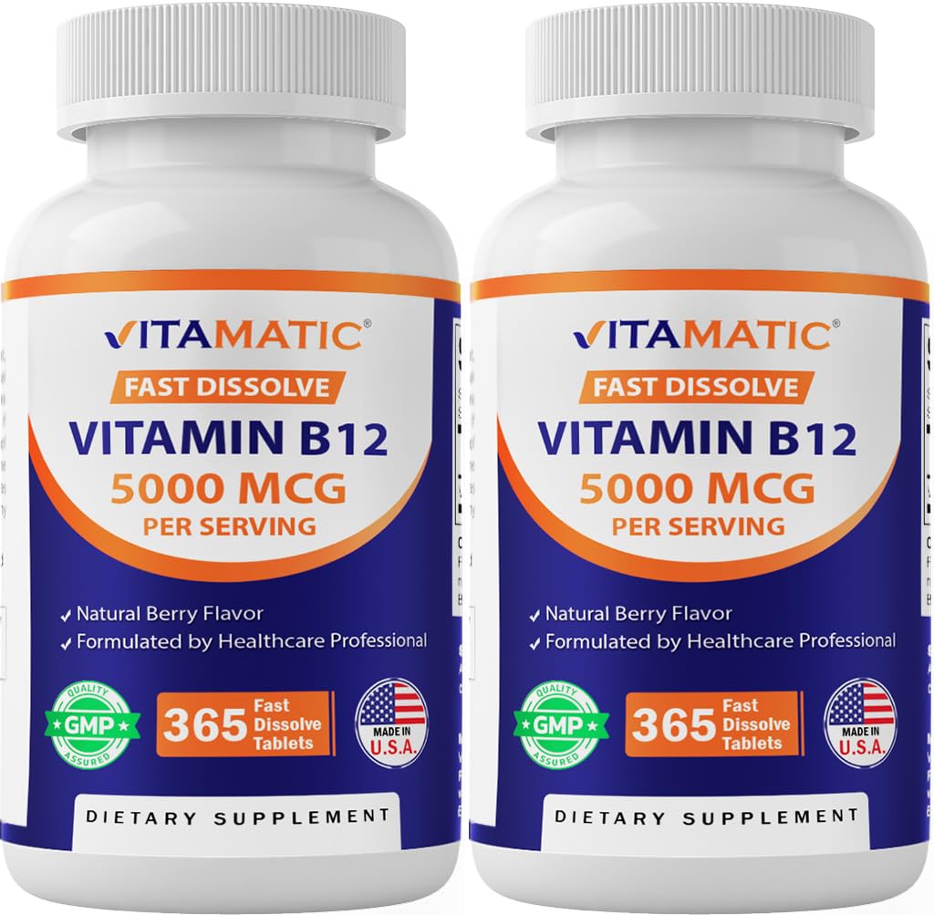 Vitamatic Vitamin B12 5000 mcg Tablets 730 Count