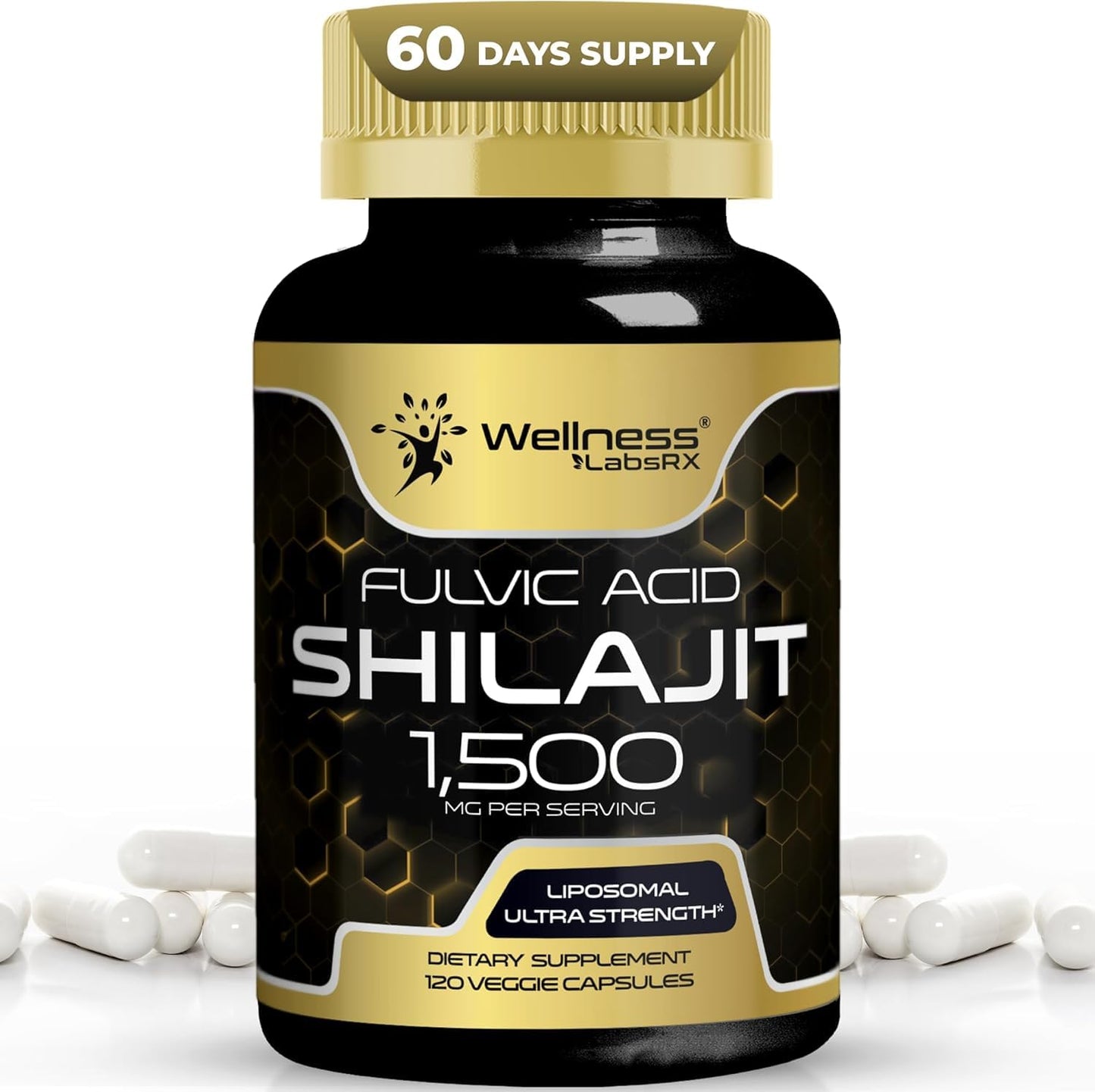 WELLNESS LABSRX Himalayan Shilajit Capsule 120 Count