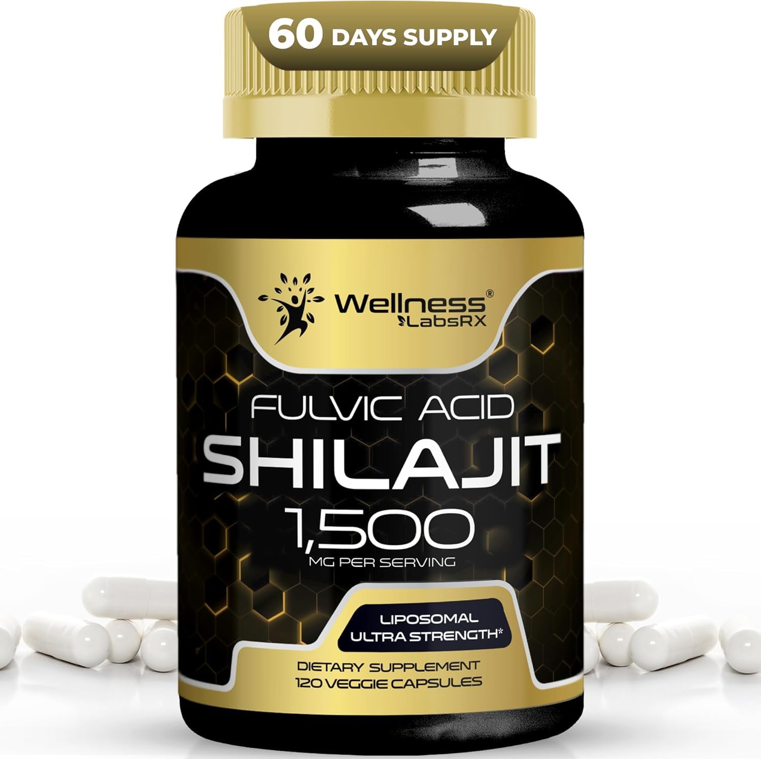 WELLNESS LABSRX Himalayan Shilajit Capsule 120 Count