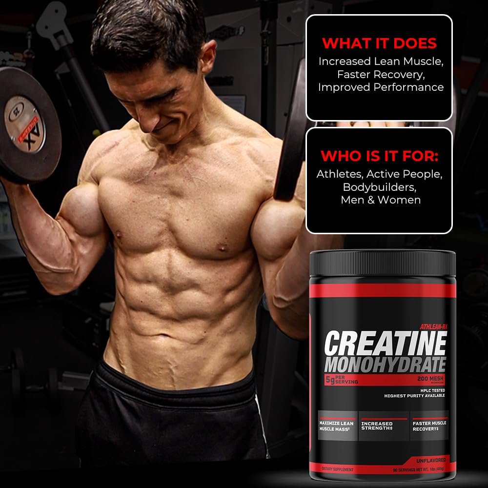 ATHLEAN-X X-CREATINE Pure Micronized Creatine Monohydrate Powder, 16 Servings