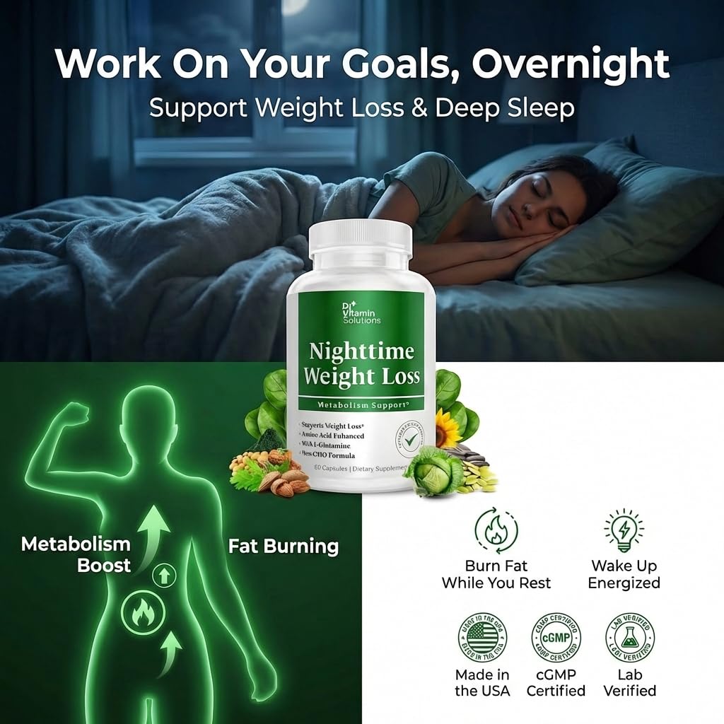 DR VITAMIN SOLUTIONS Nighttime Fat Burner Capsule 60 Count