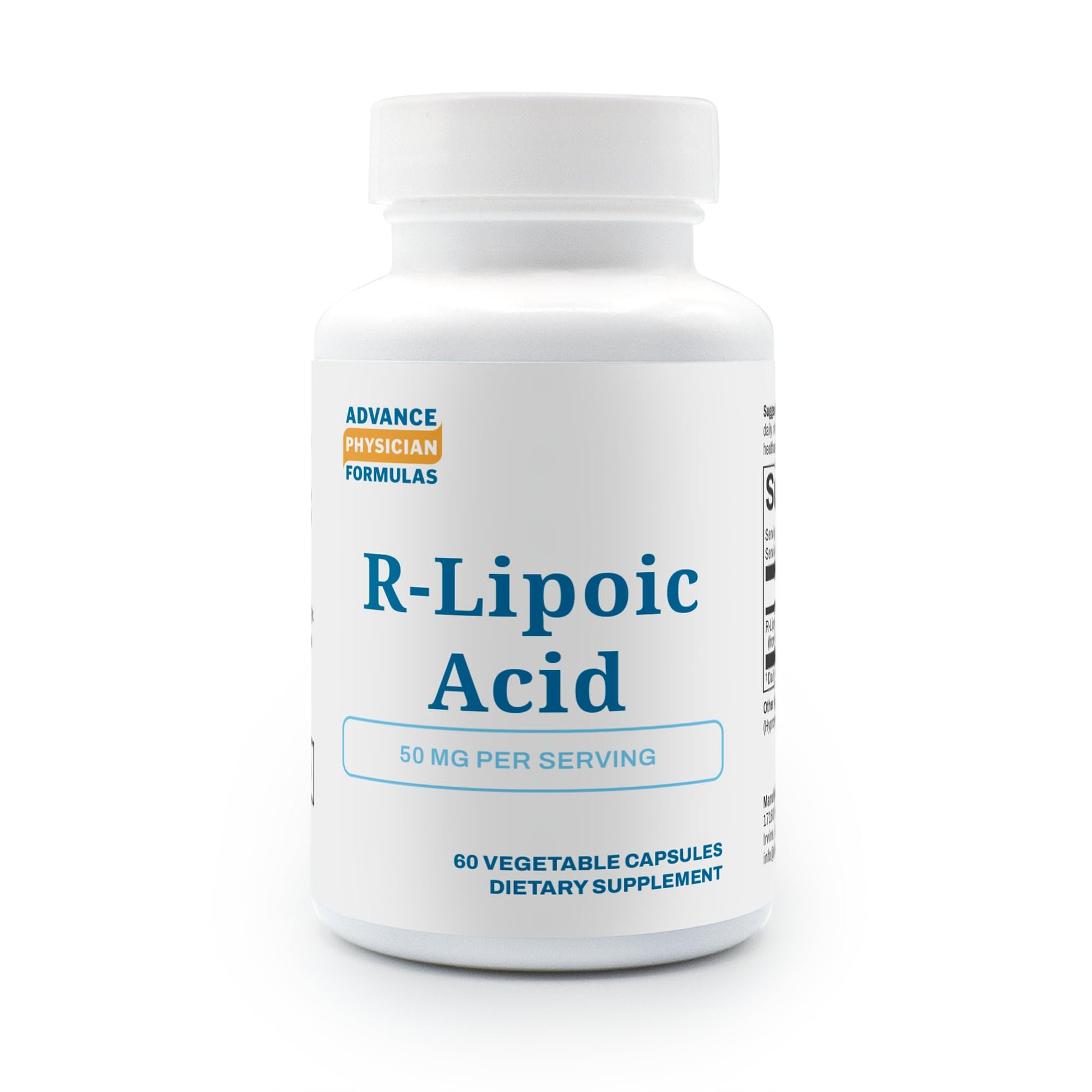 Advance Physician Formulas R-Lipoic Acid 50 mg Capsule, 60 Capsules