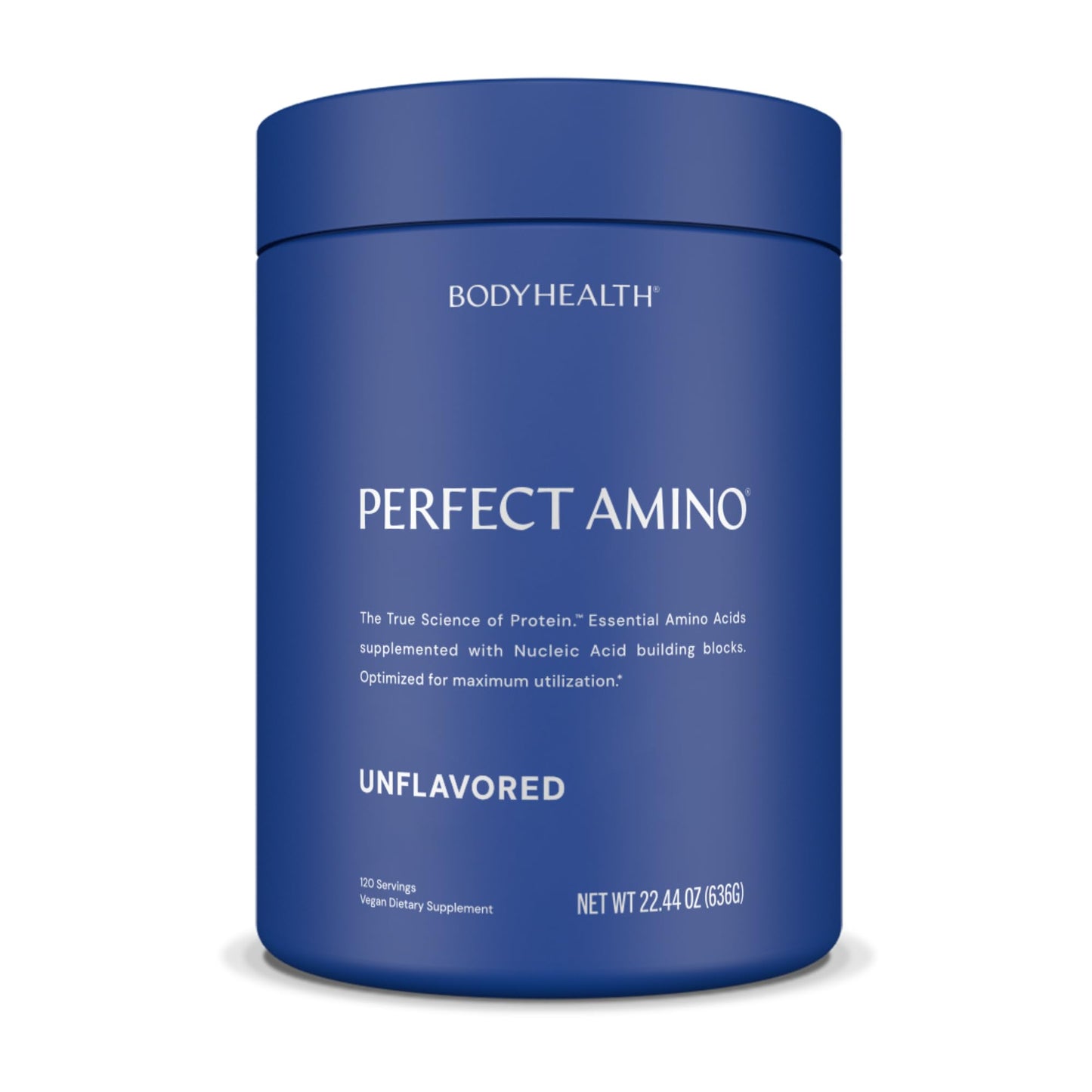 BodyHealth PerfectAmino - BCAA and EAA for Pre and Post Workout - Amino Acid Energy Drink for Men and Women to Support Lean Muscle and Recovery - Unflavored (Lightly Sweetened) Powder 22.44
