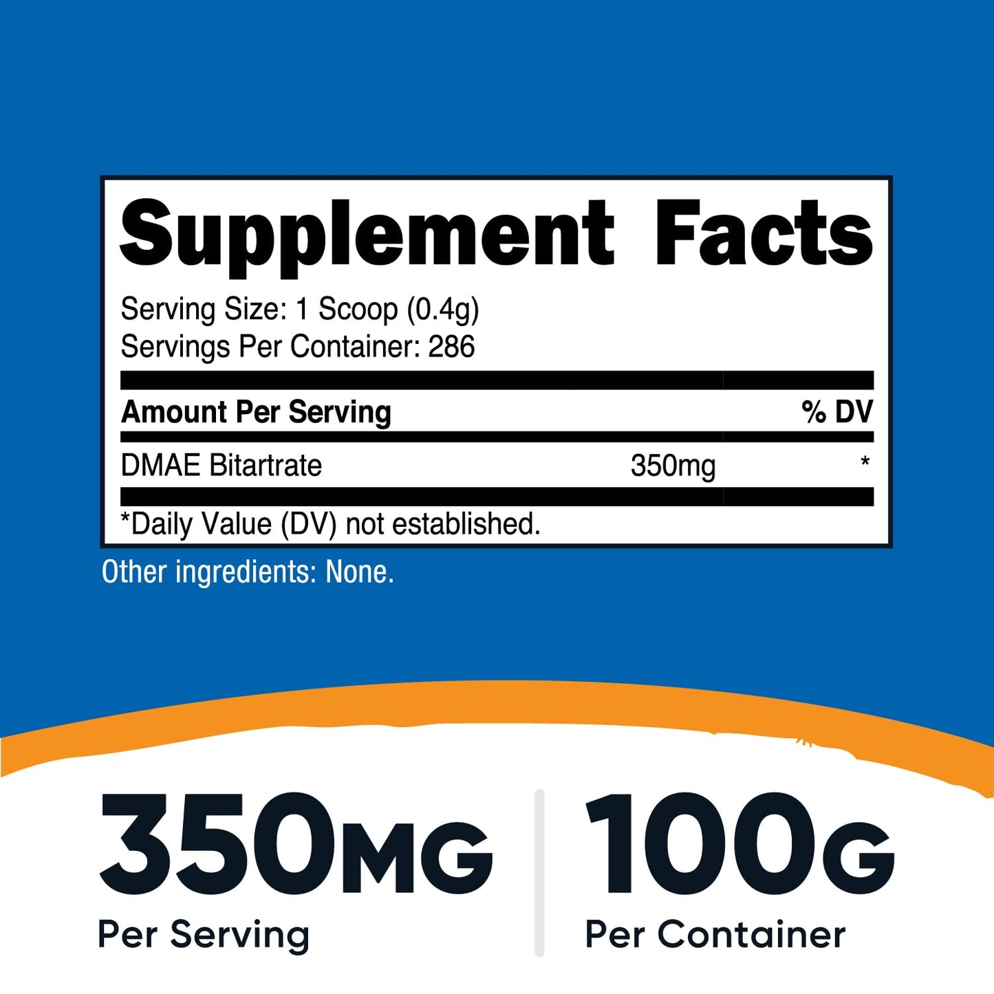 Nutricost Pure DMAE-Bitartrate Powder 7.1 Ounces (Pack of 2)