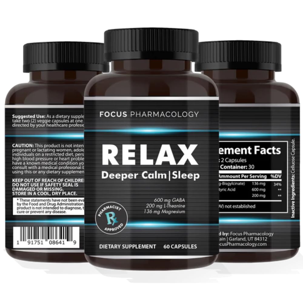 Focus Pharmacology Relax Capsule, 180 Capsules