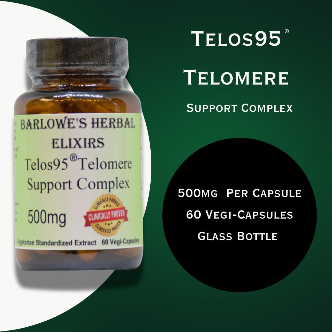 Barlowe's Herbal Elixirs Telos95 Telomere Support Complex Powder 60 Count