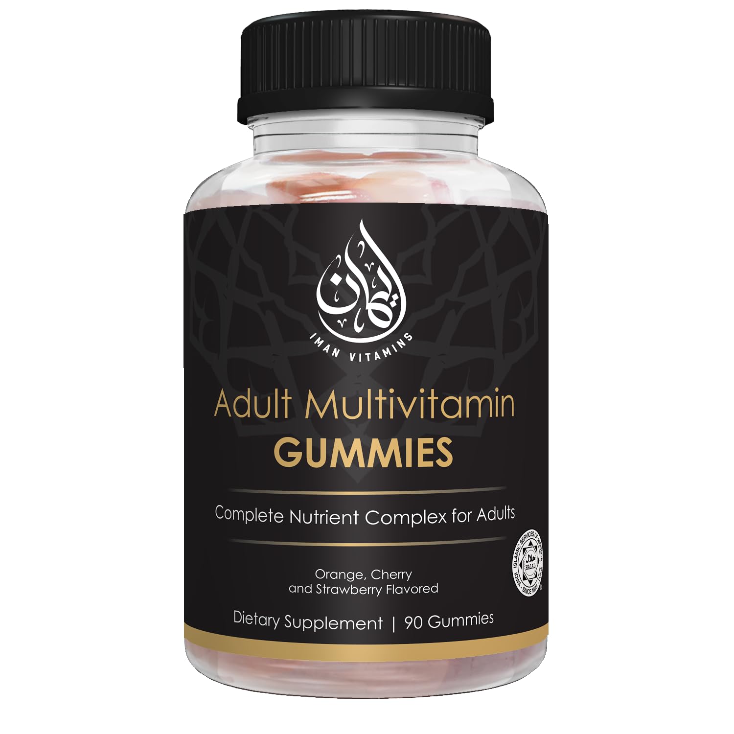 Iman Vitamins Halal Complete Complex Adult Multivitamin Gummies, 90 Count