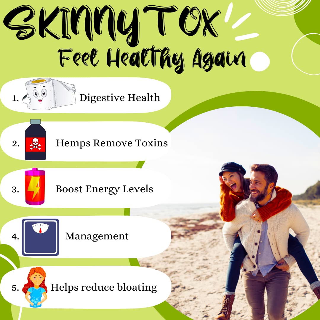 Advanced Bionetix Skinnytox 15 Day Colon Cleanse Detox Capsules, 60 Count