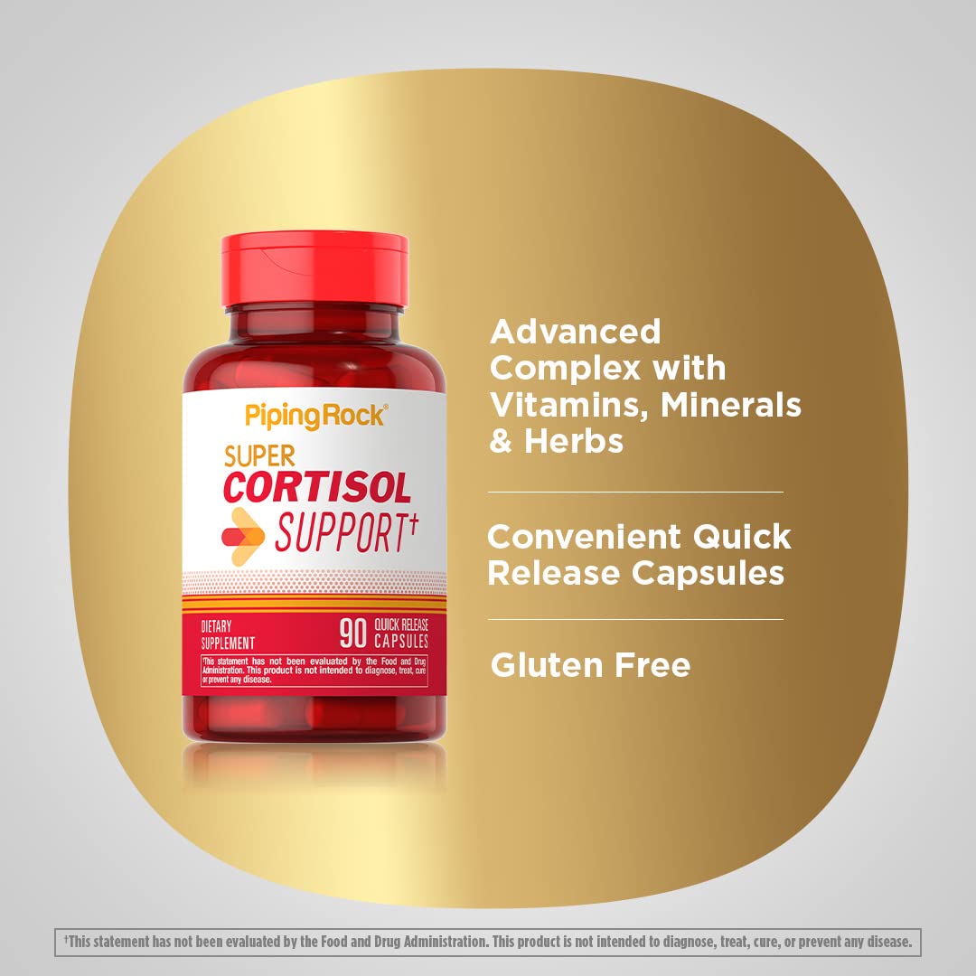 Piping Rock Cortisol Manager Supplement 90 Capsules