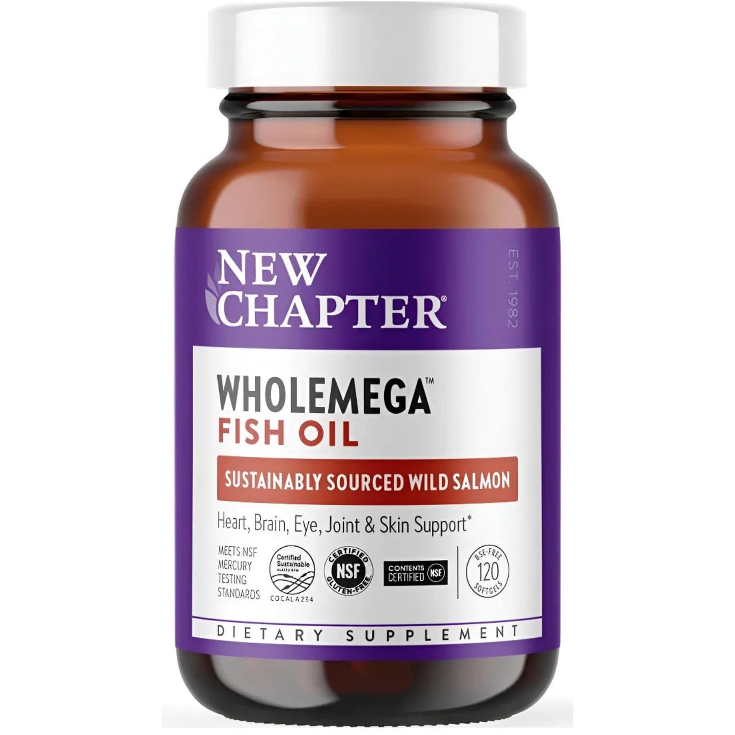New Chapter Wholemega Whole Fish Oil Softgel 120