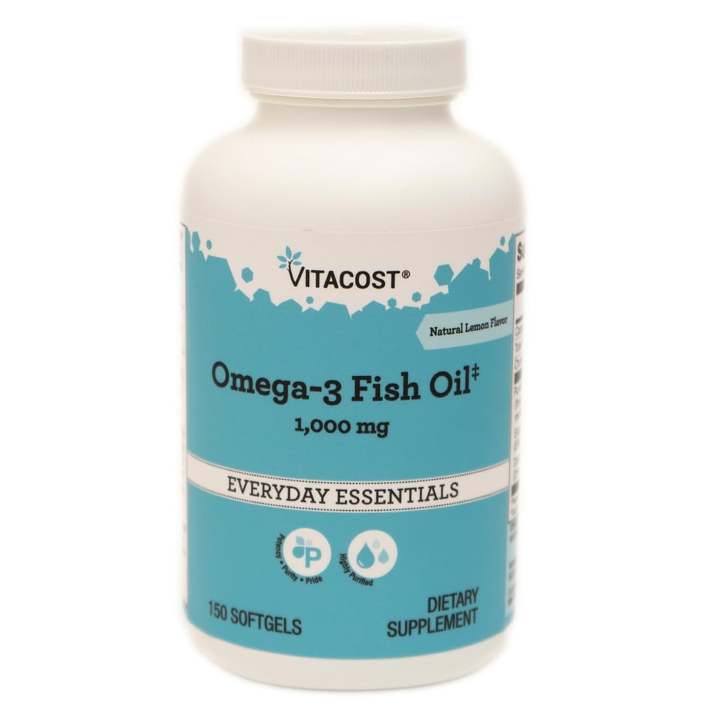 Vitacost Omega-3 Fish Oil Softgels, 150 Softgels