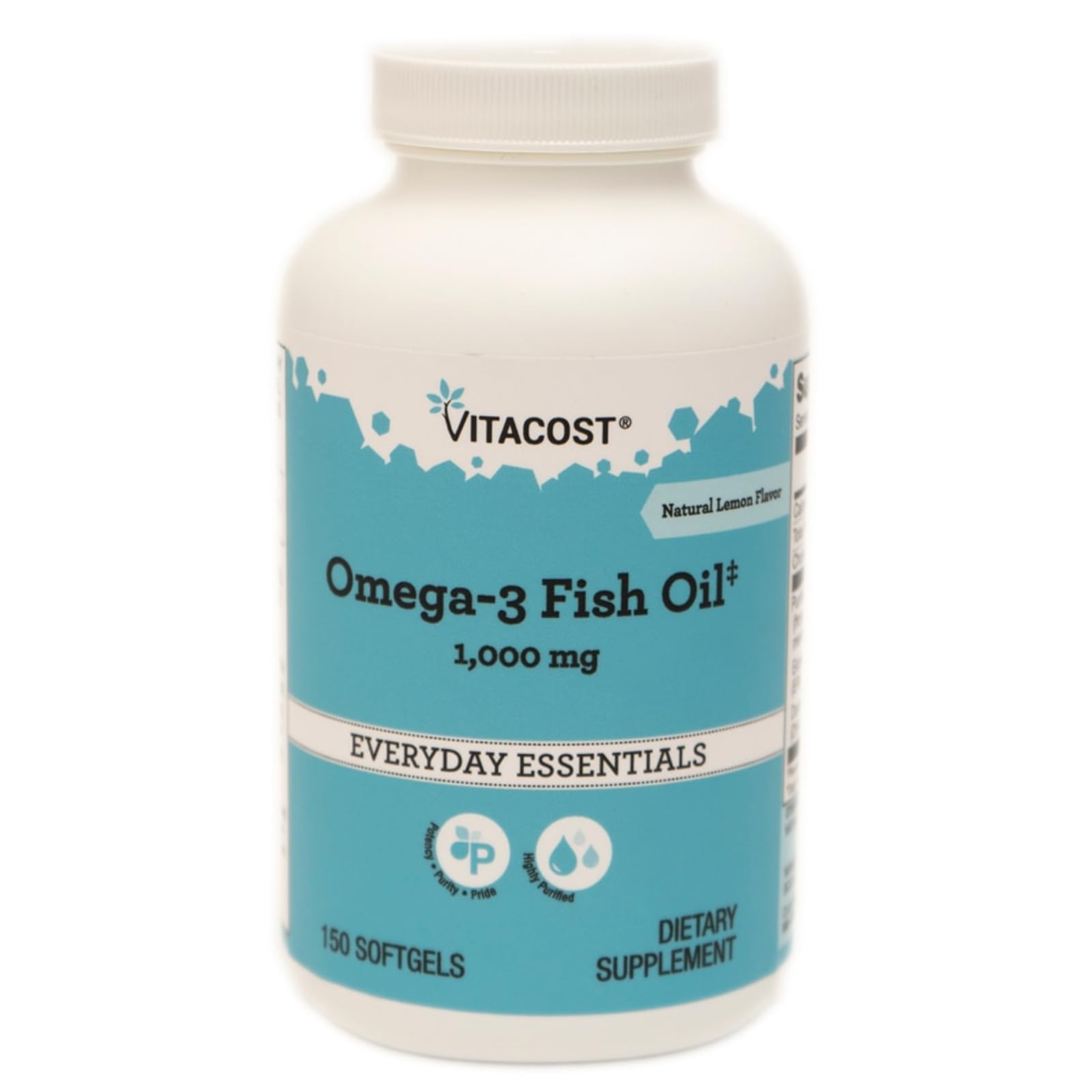 Vitacost Omega-3 Fish Oil Softgels, 150 Softgels