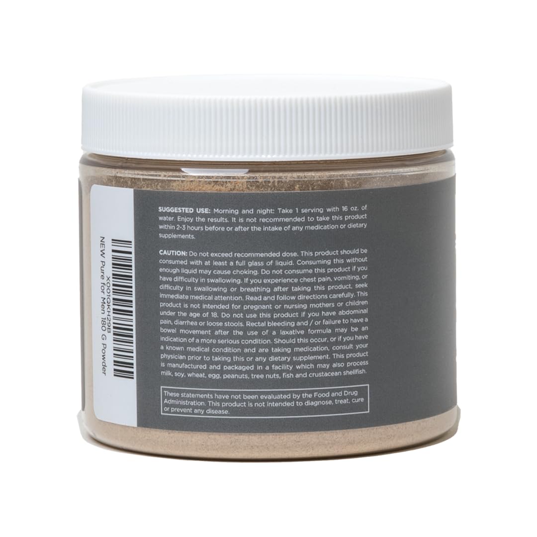 Pure for Men Original Cleanliness Stay Ready Fiber Supplement Powder 6.35 oz