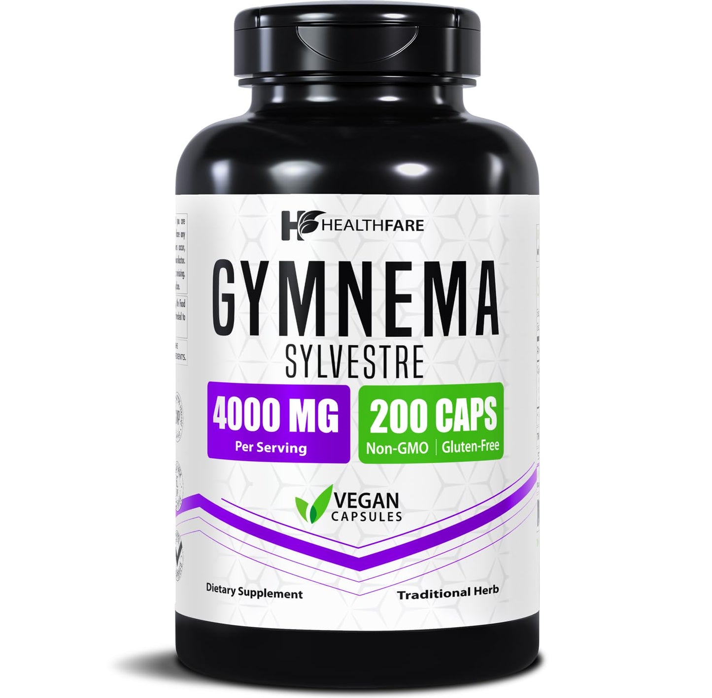 Healthfare Gymnema Sylvestre Extract (Gurmar) Capsules, 200 Count