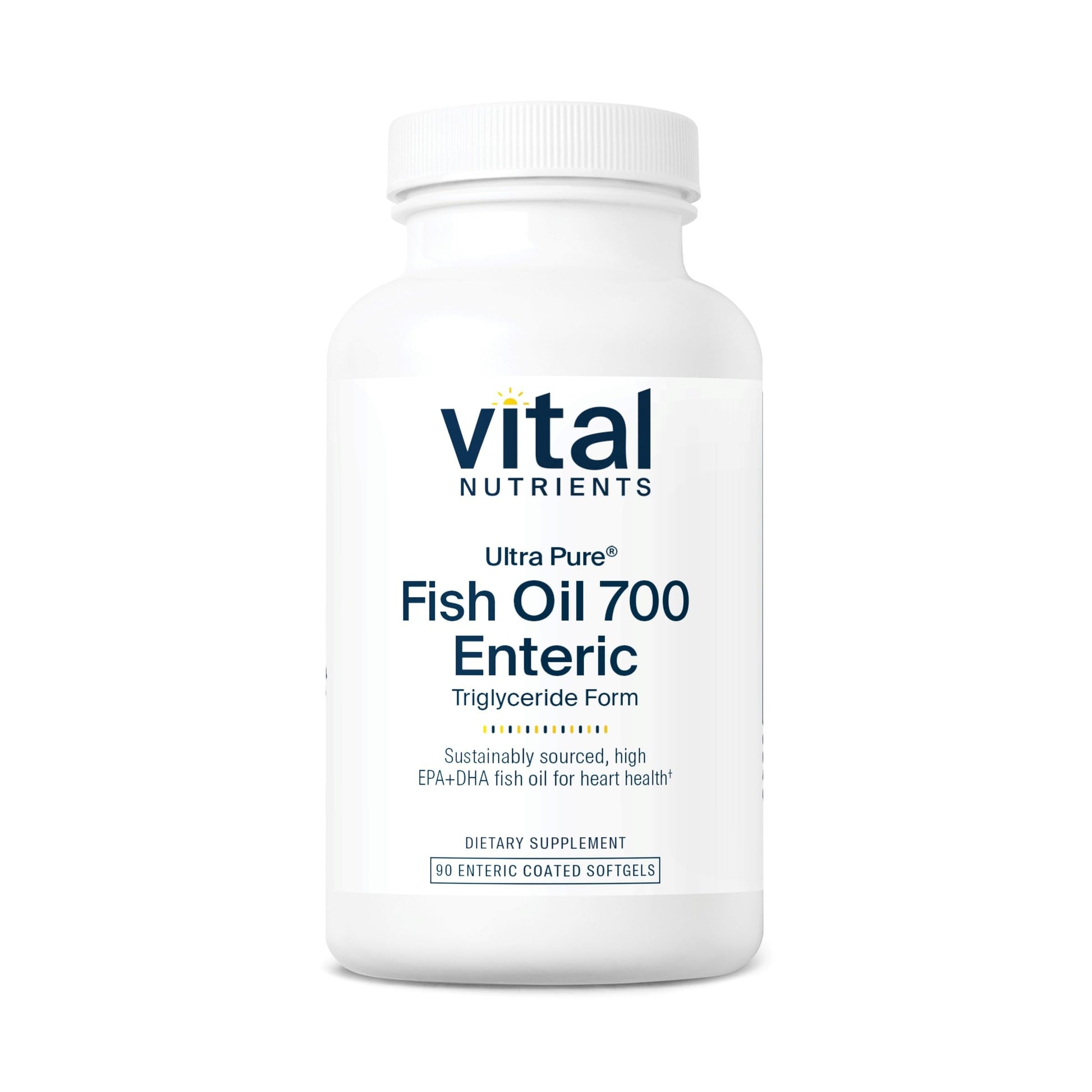 Vital Nutrients Ultra Pure Fish Oil 700 Enteric Coated Capsule, 90 Count