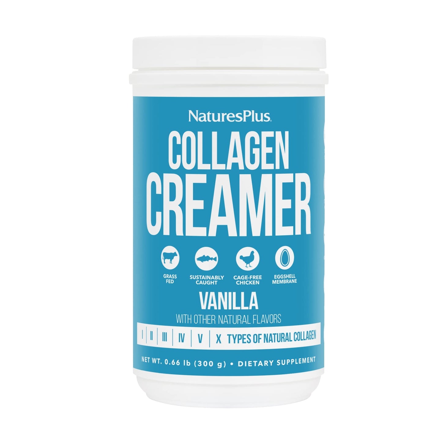 NaturesPlus Collagen Creamer Vanilla Powder 10.58 oz