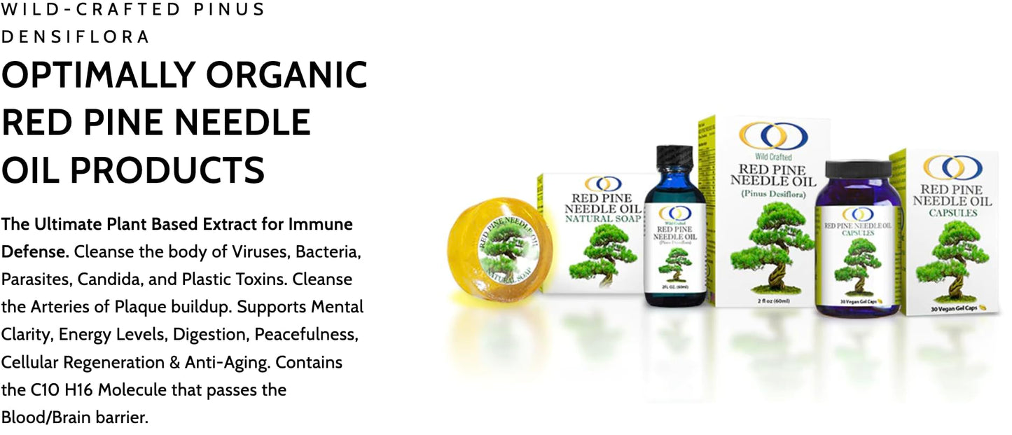 Optimally Organic Red Pine Needle Oil Capsules 30 Count
