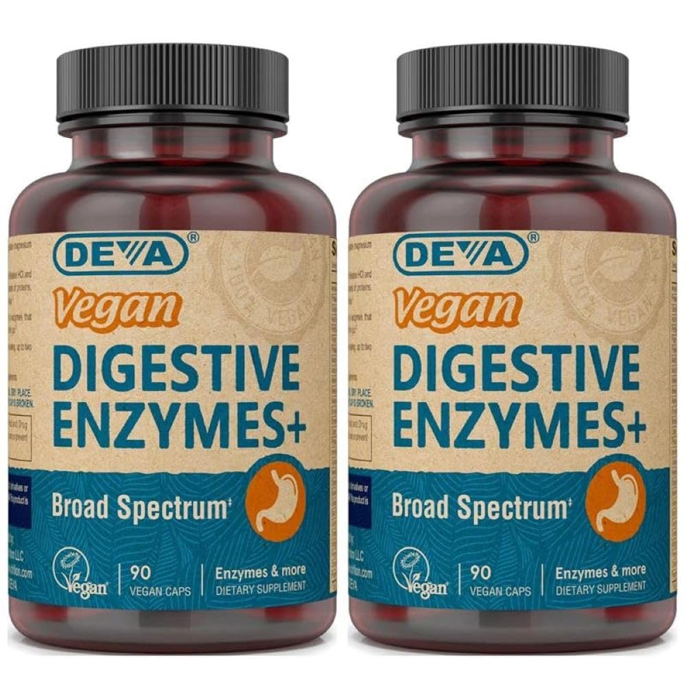 DEVA Digestive Enzymes Plus Supplement 180 Capsules