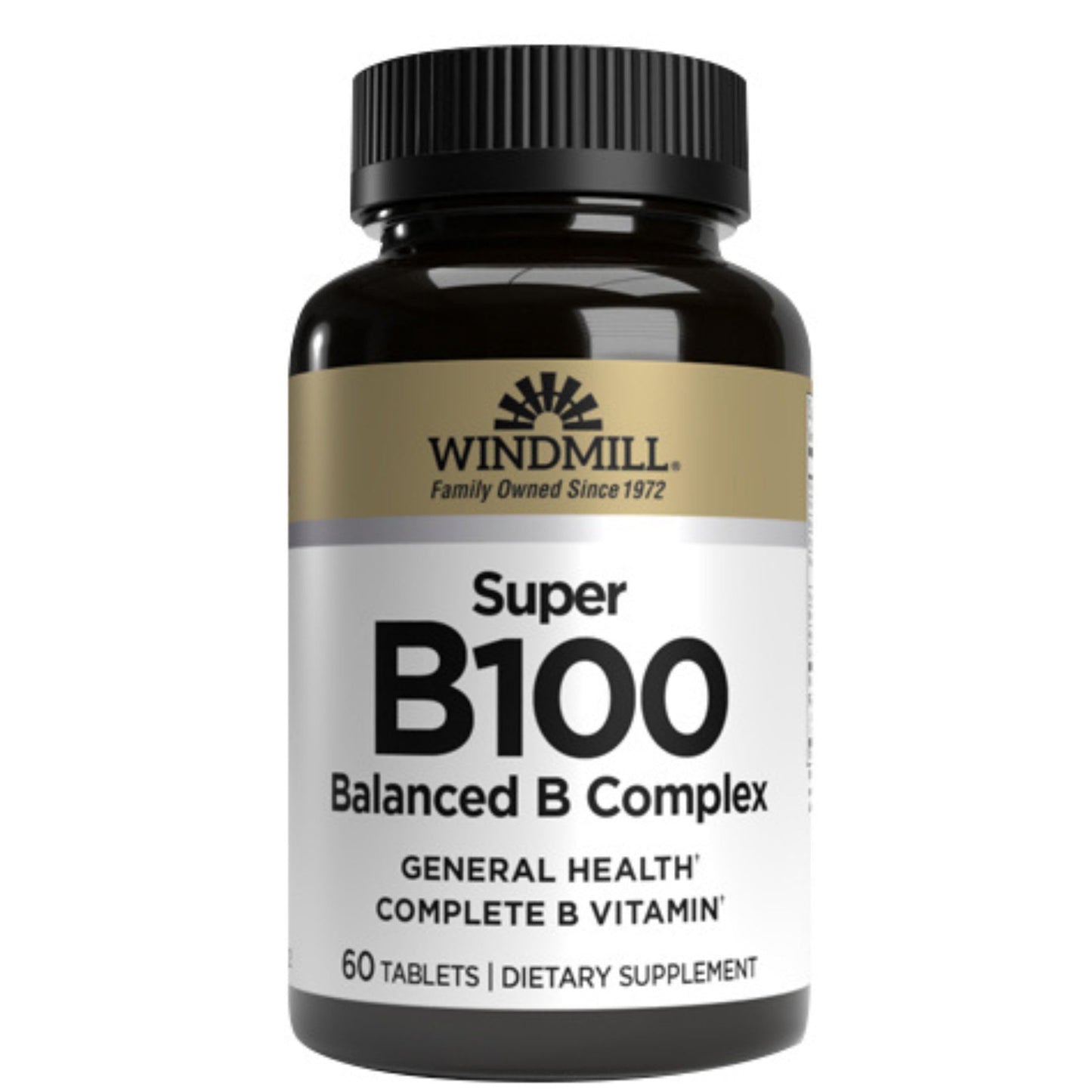 Windmill Vitamin B-100 Complex, 60 Tablets