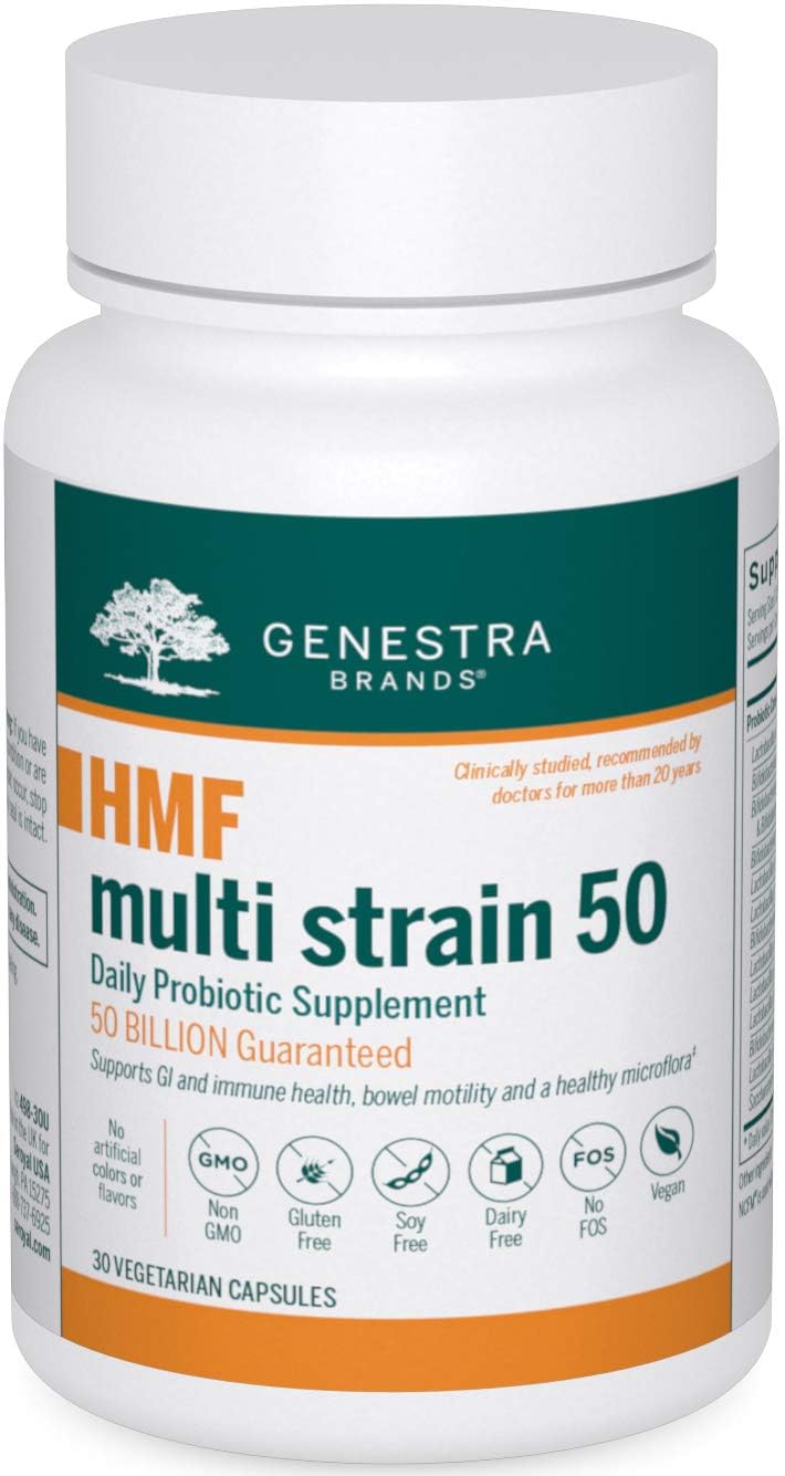 Genestra Brands HMF Multi Strain 50 Probiotic Supplement Capsule, 30 Capsules