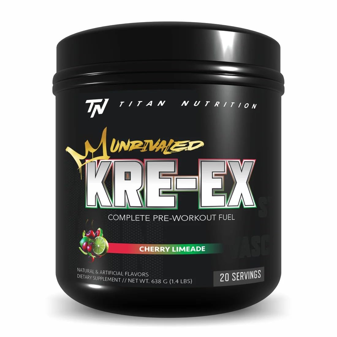 Titan Nutrition Kre-Ex Unrivaled Pre-Workout Powder, 23