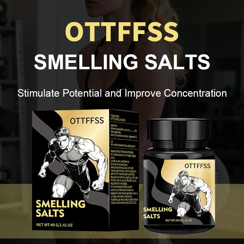 OTTFFSS Strong Smelling Salts Wake Up Ammonia Inhalant, Powder, 1.5 Ounce