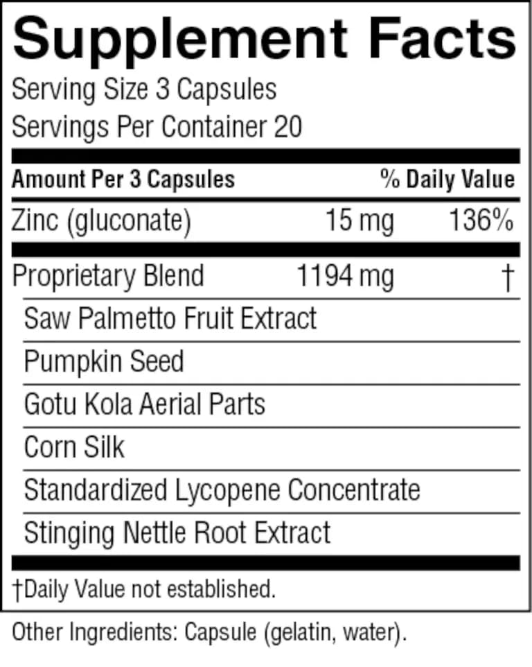 Nature's Sunshine Men's Formula with Lycopene Capsule, 60 Capsules