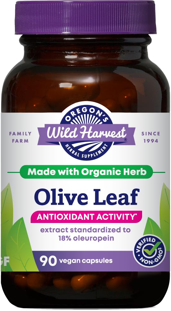 Oregon's Wild Harvest Olive Leaf Supplement 350 mg Capsule 90 Count