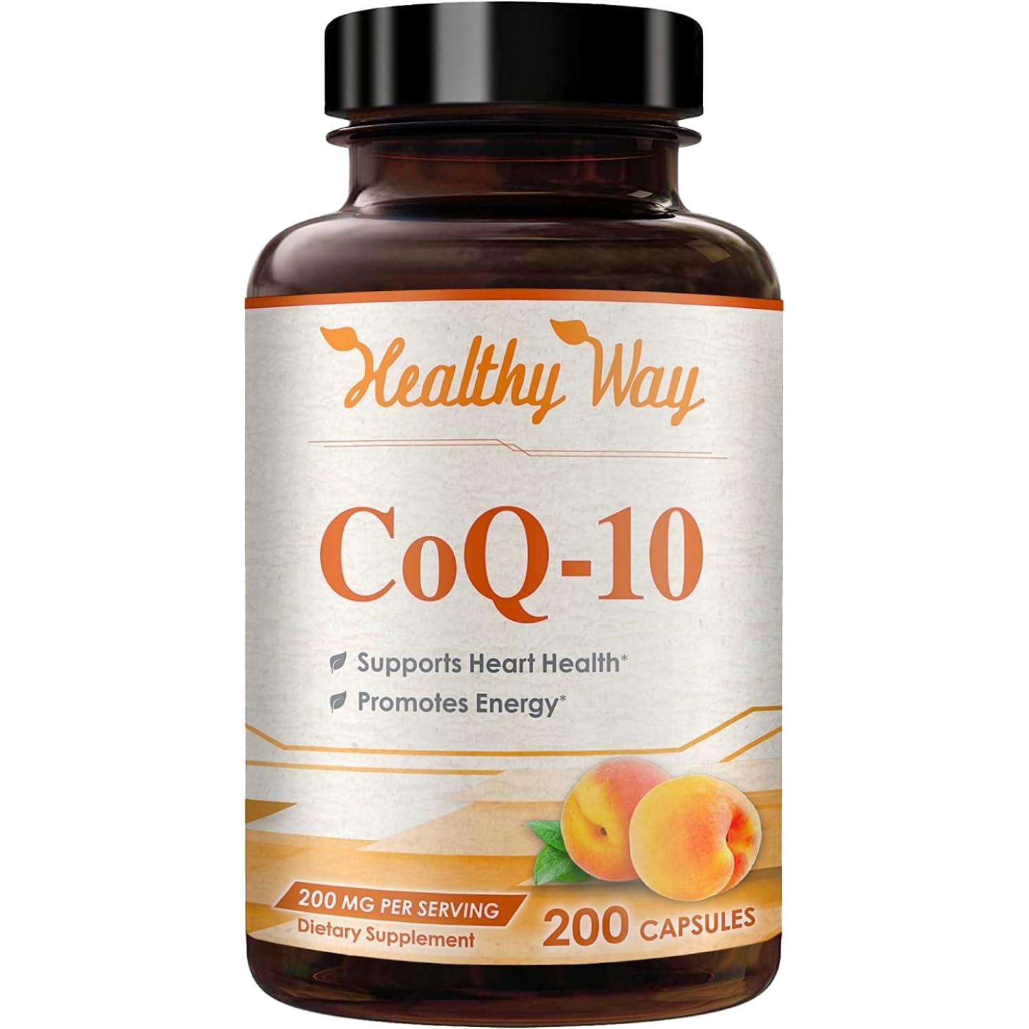 HealthyWayRx Coenzyme Q10 200mg Capsules, 200 Count