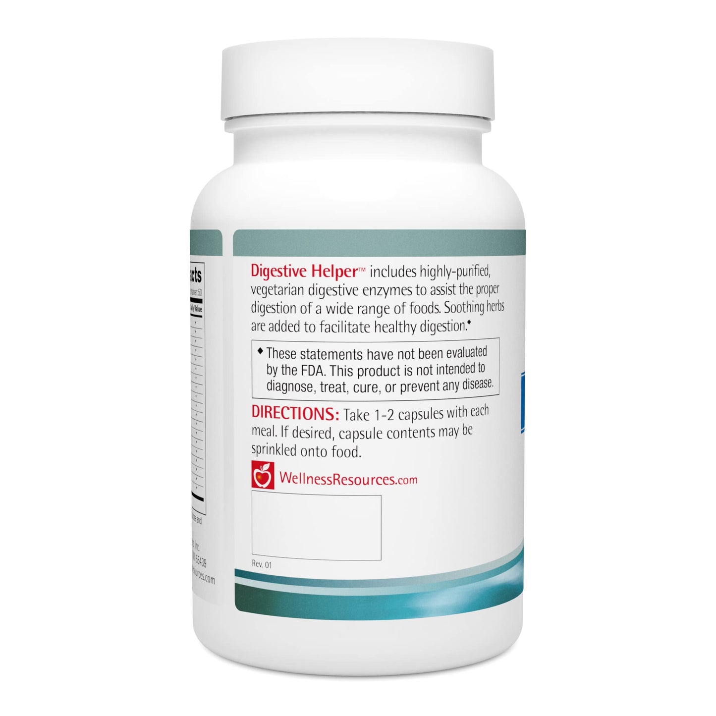 Wellness Resources Digestive Helper with BioCore DPP IV Multi Digestive Enzyme Supplement for Gluten Digestion and Breakdown of Fats, Casein, Proteins Capsules 100