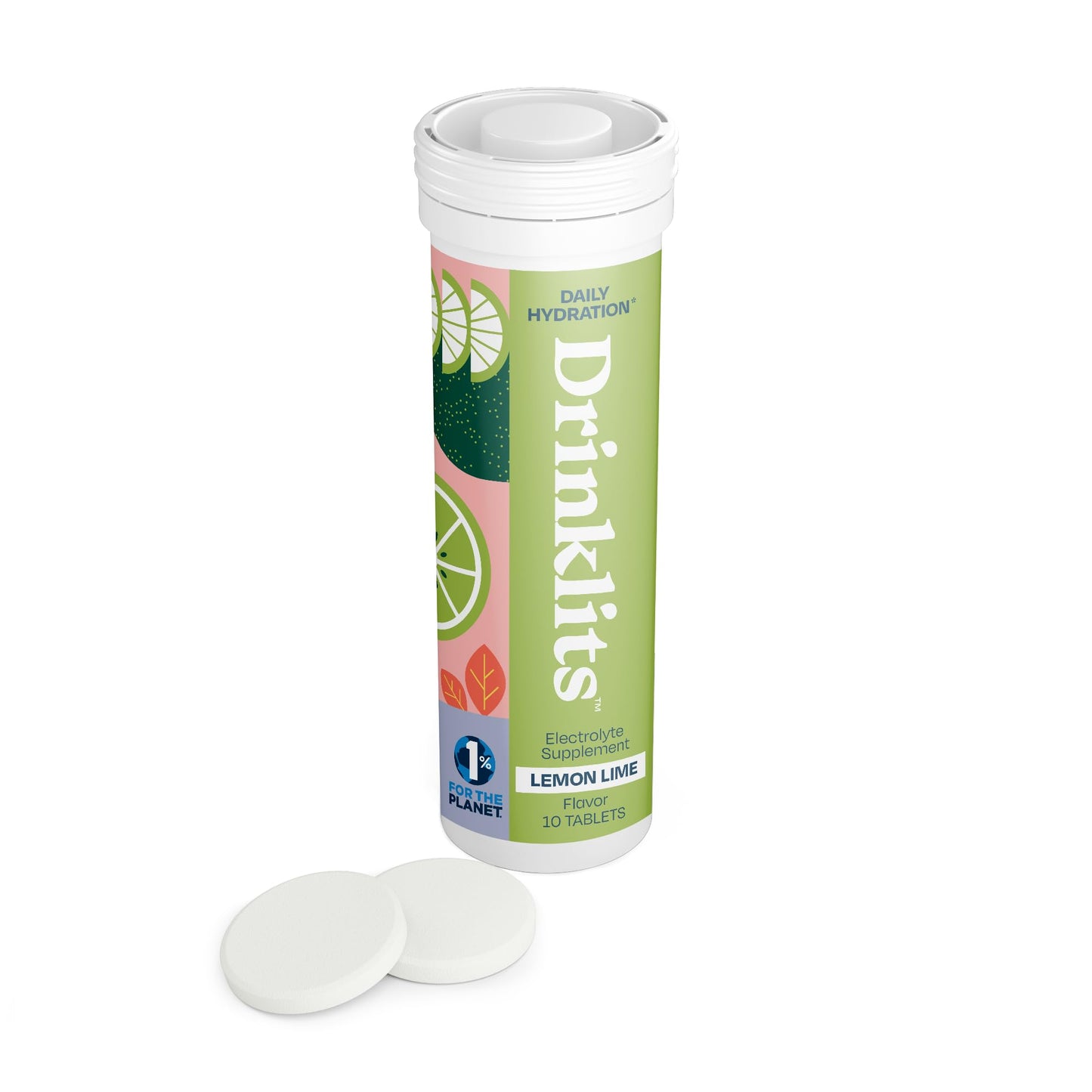 Drinklits Lemon Lime Electrolyte Tablets 10 Count