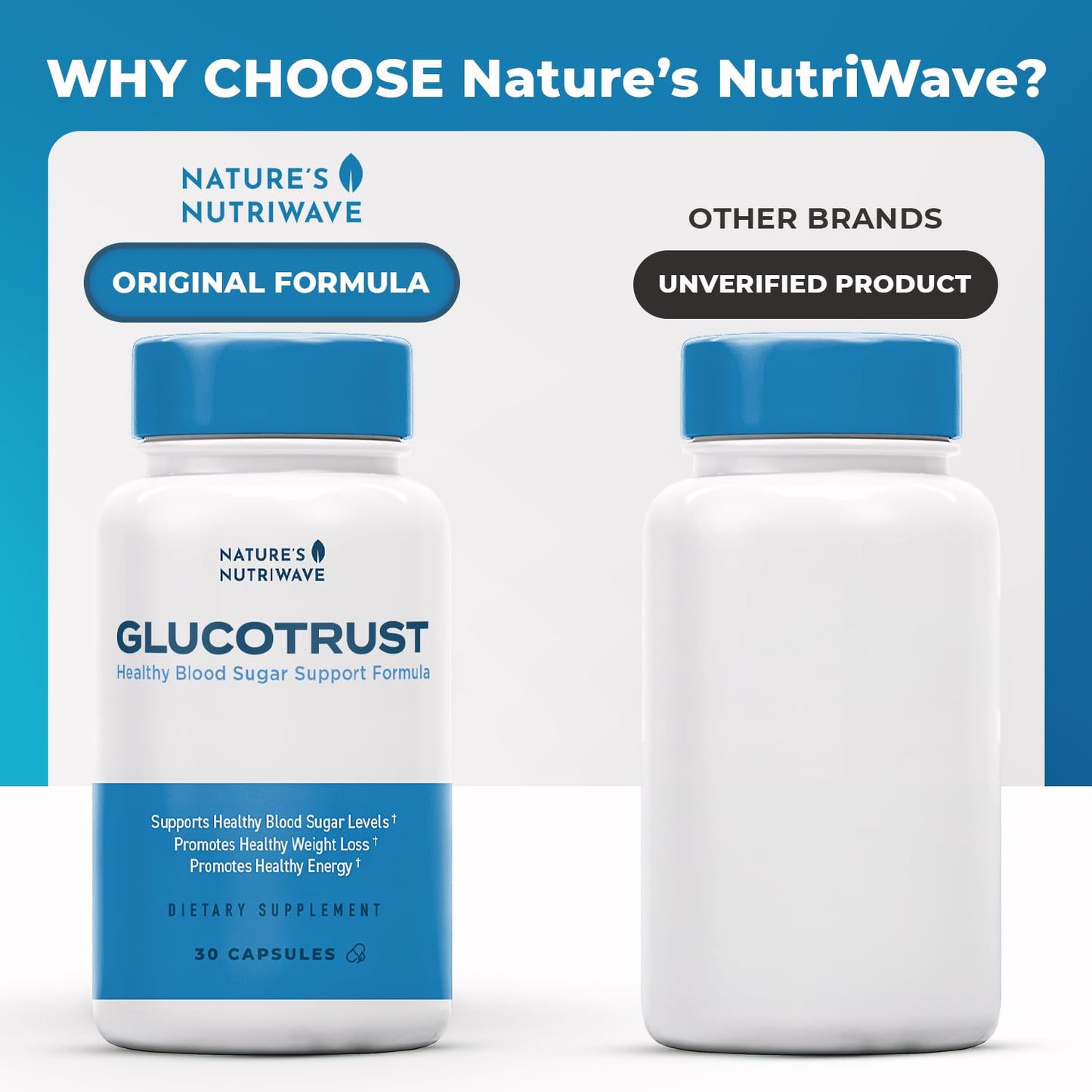 Nature’s NutriWave Glucotrust Capsules, 180 Capsules