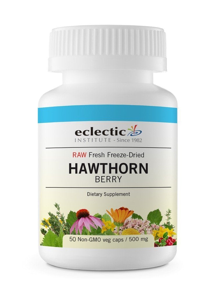 Eclectic Institute Hawthorn Berry Freeze Dried Capsules 50 Count