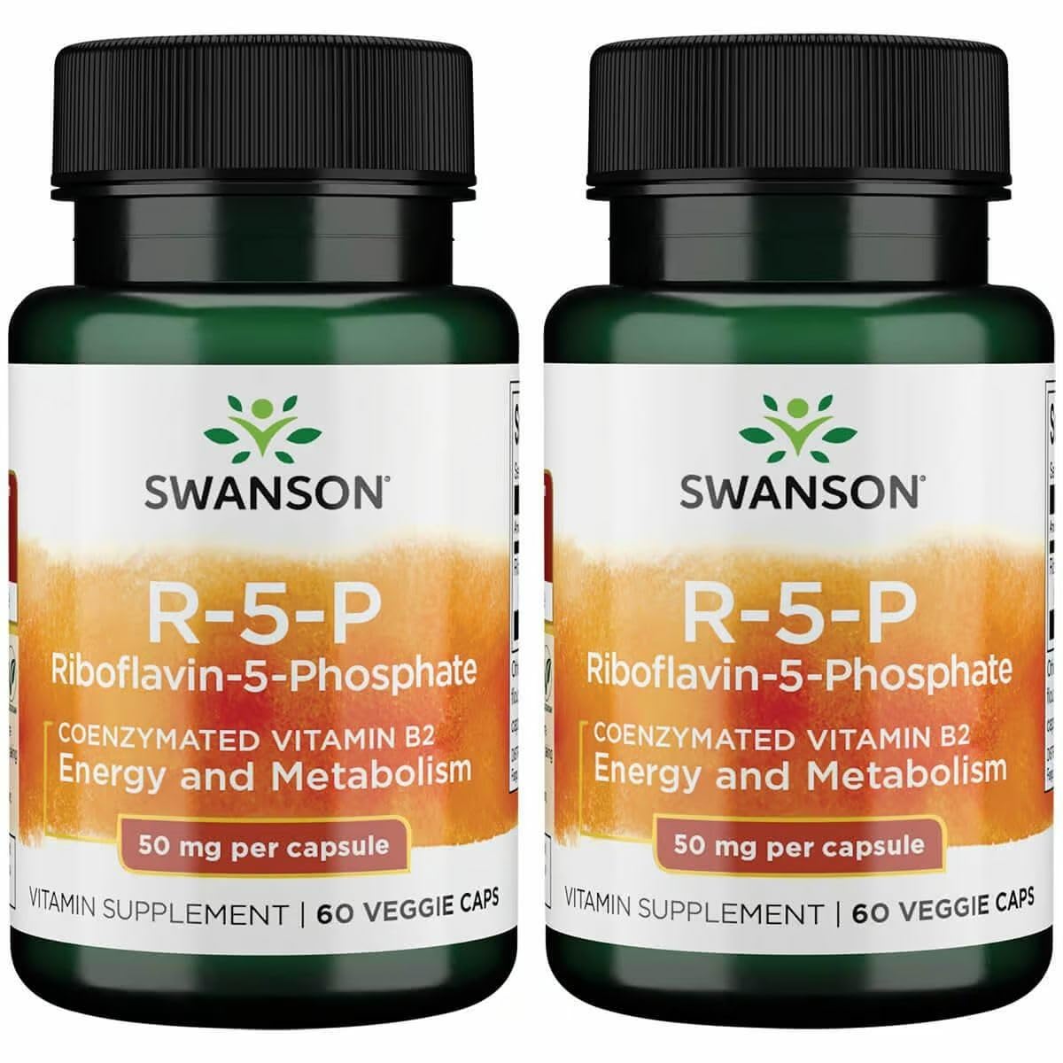 Swanson R-5-P Riboflavin-5-Phosphate Vitamin B2 Capsule, 120 Count