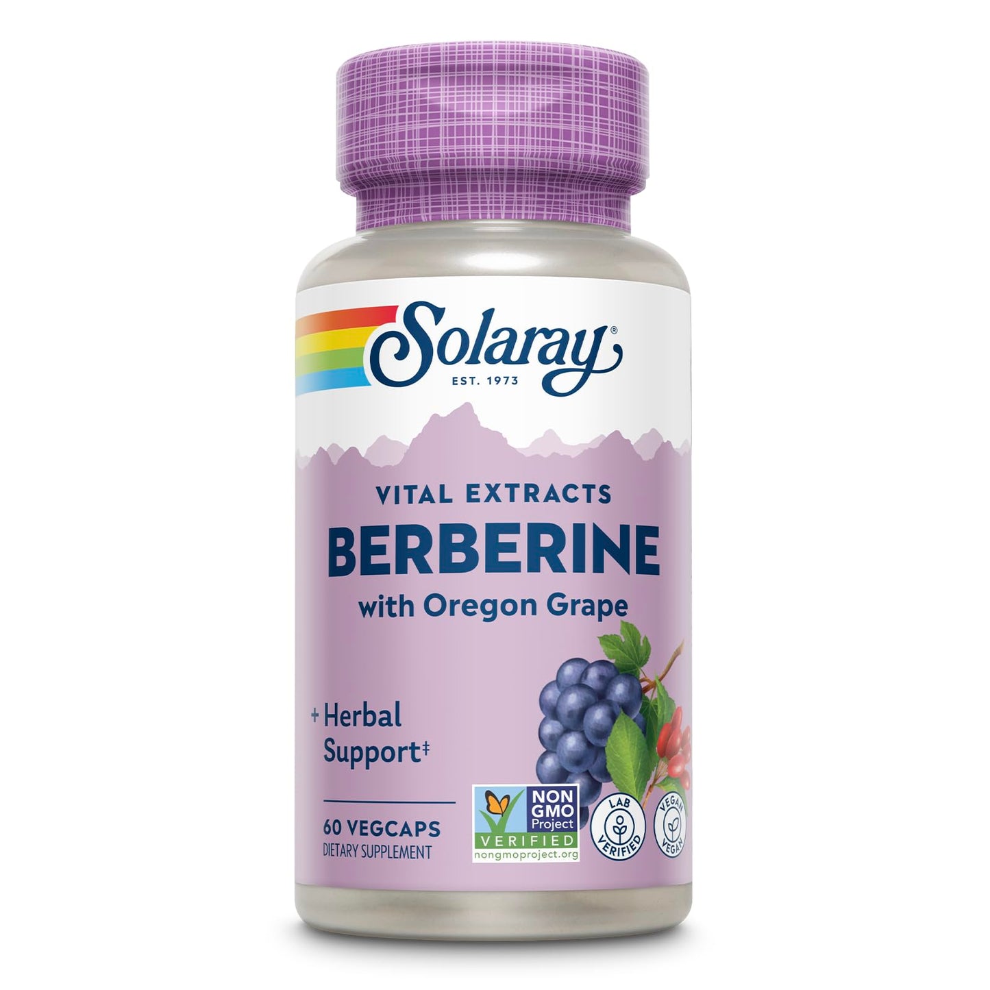 SOLARAY Berberine 250mg Capsule, 60 VegCaps