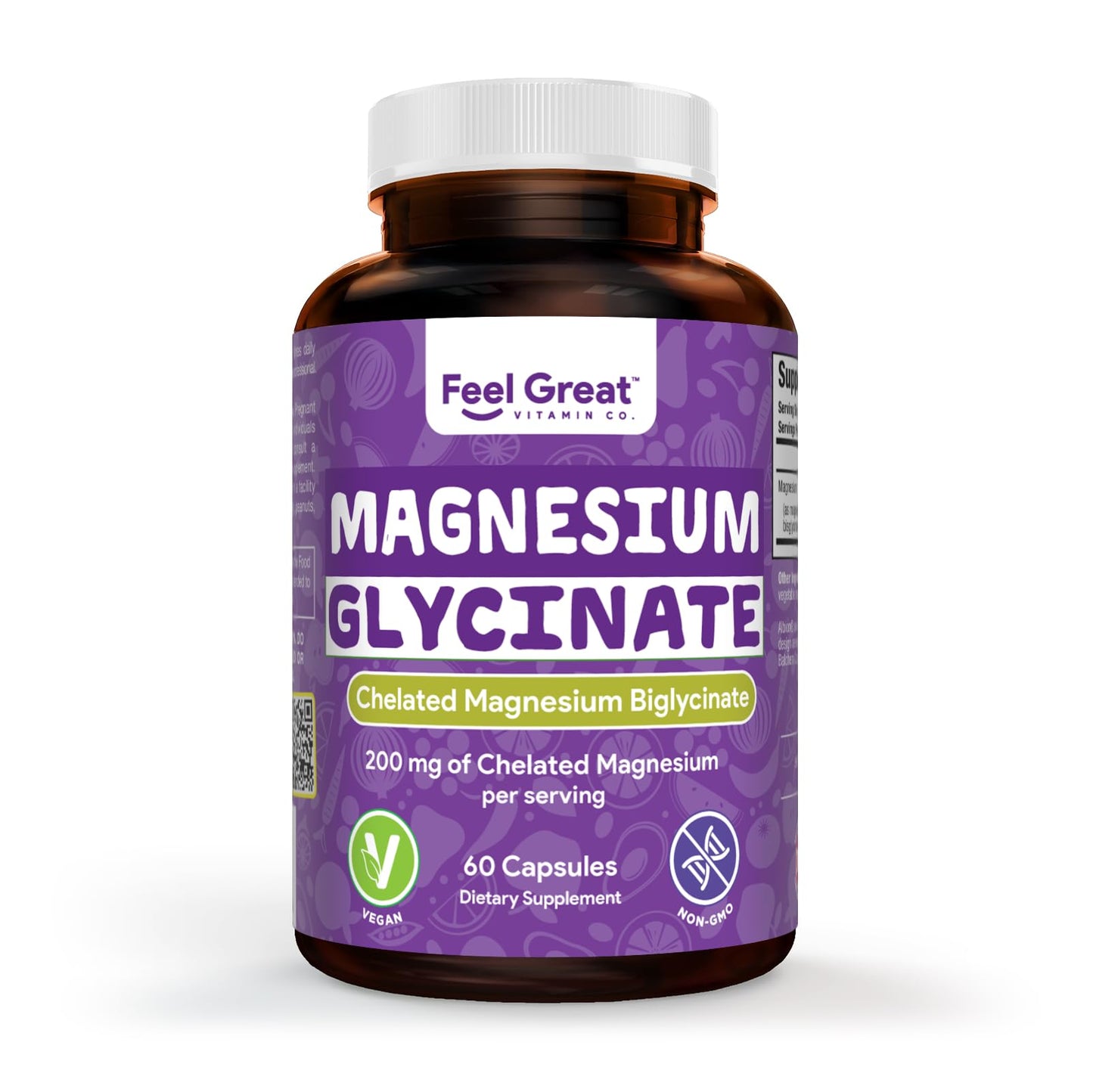 The Feel Great Vitamin Company Feel Great Magnesium Bisglycinate Capsules, 60 Count