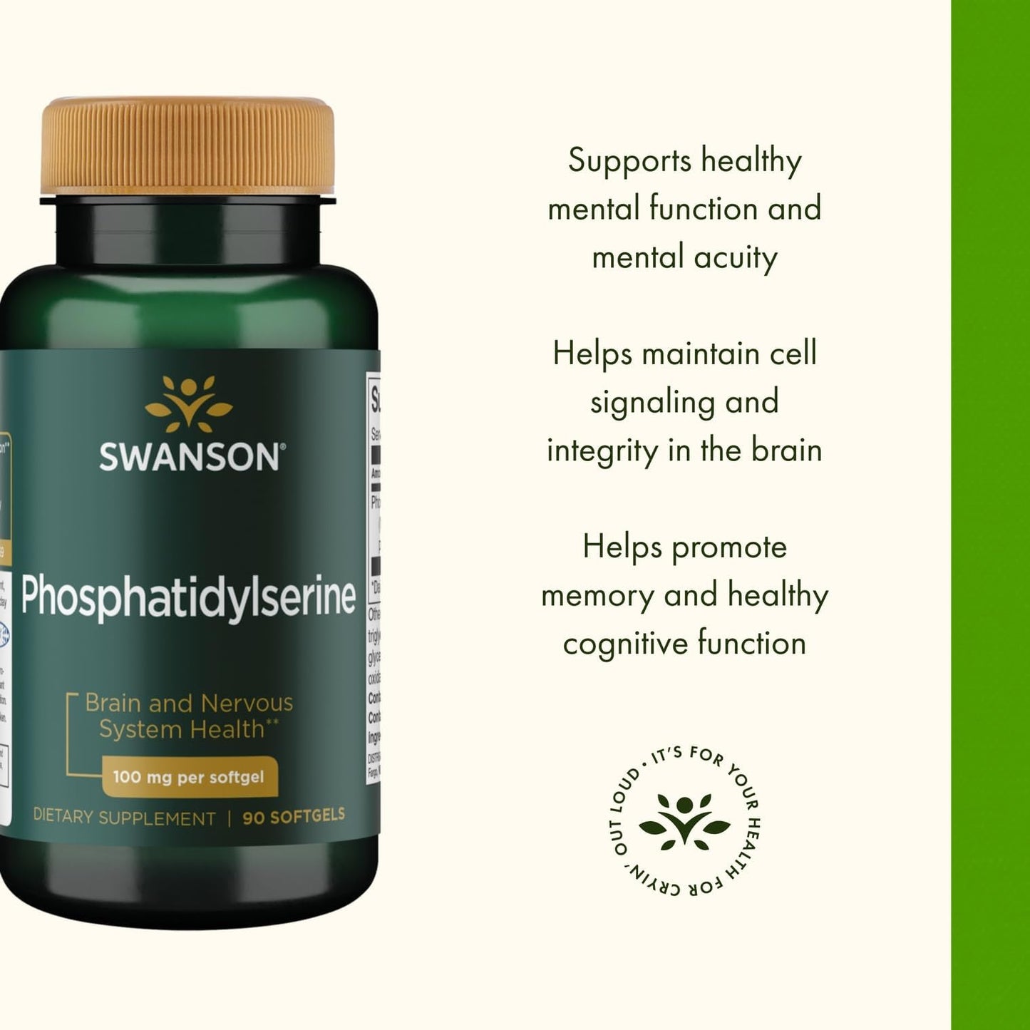 Swanson Ultra Phosphatidylserine 100 mg Capsule, 270-Count
