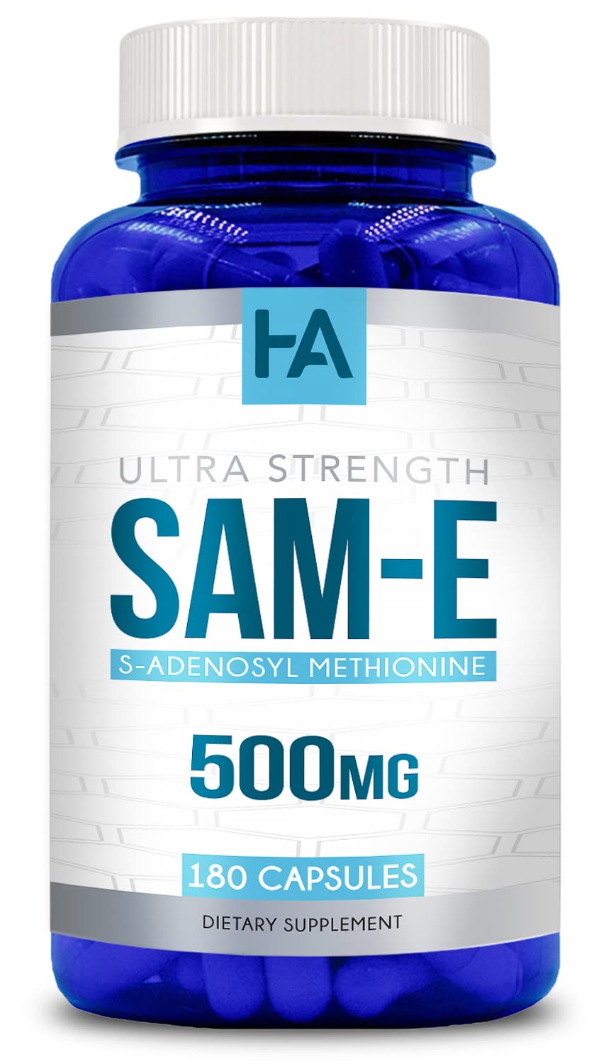 Generic SAMe 500mg Capsule, S-Adenosyl Methionine, 180 Capsules