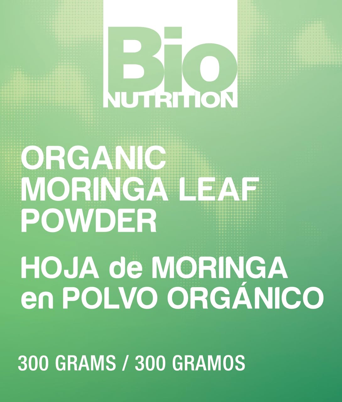 Bio Nutrition Organic Moringa Leaf Powder, 300 Grams