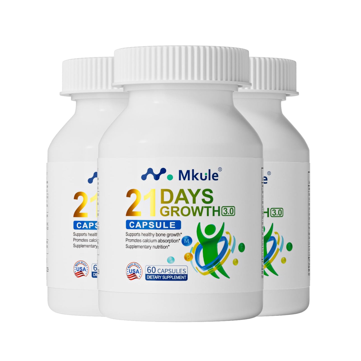 Mkule Height Growth Supplement Capsule 180 Count