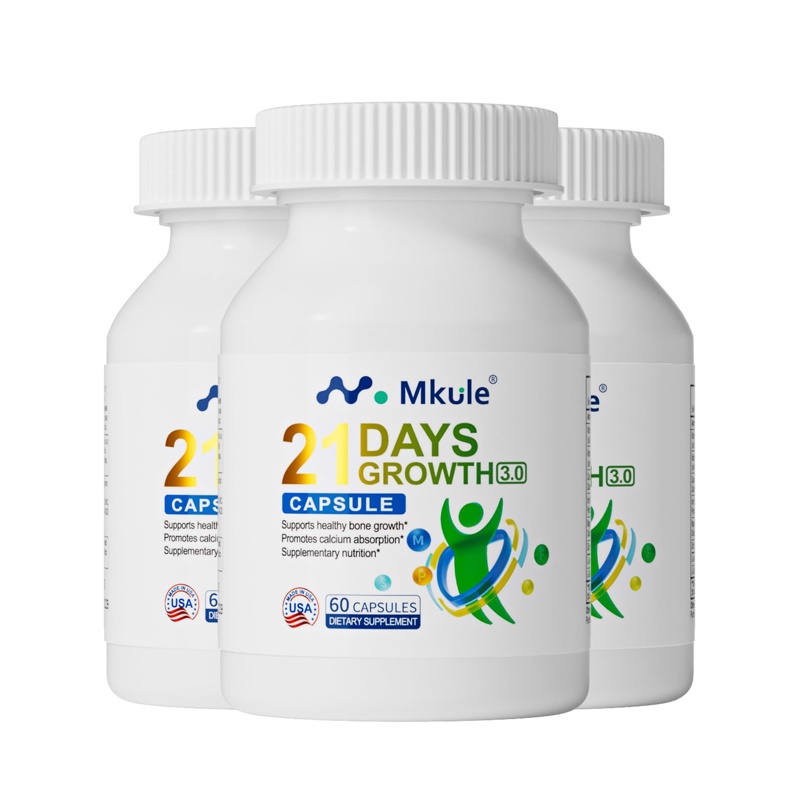 Mkule Height Growth Supplement Capsule 180 Count
