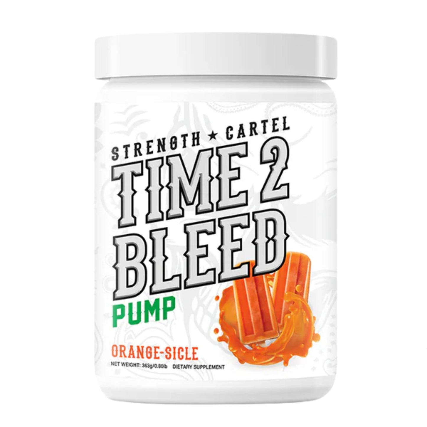 STRENGTH CARTEL Time 2 Bleed - Orangecicle Powder 12.88 Ounce