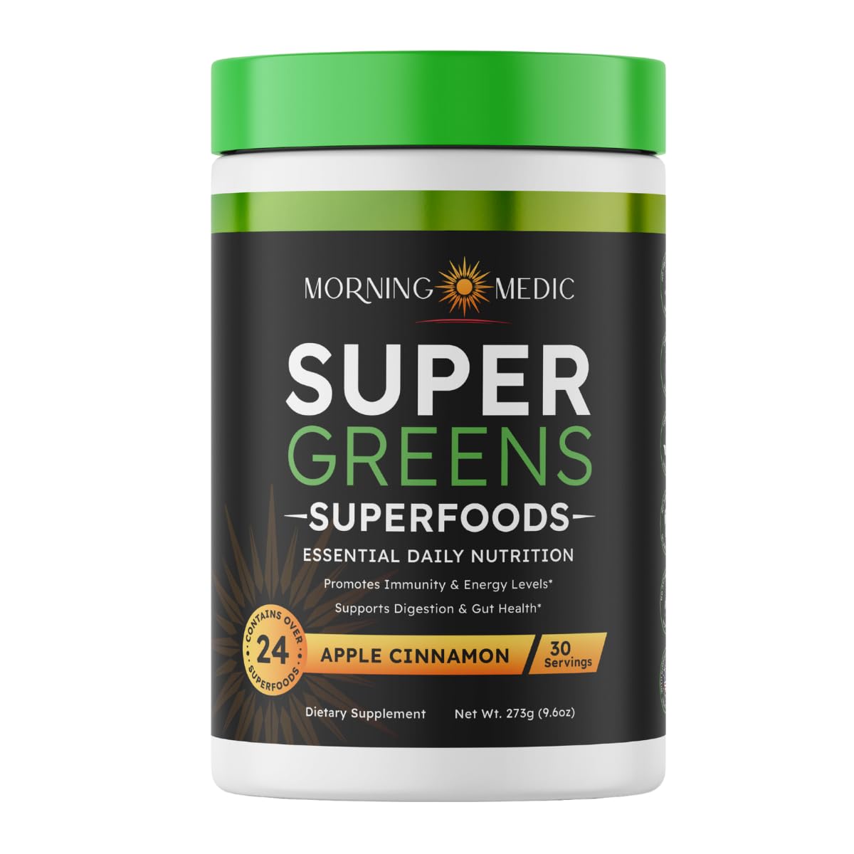 Morning Medic Super Greens Powder, 9.6 oz