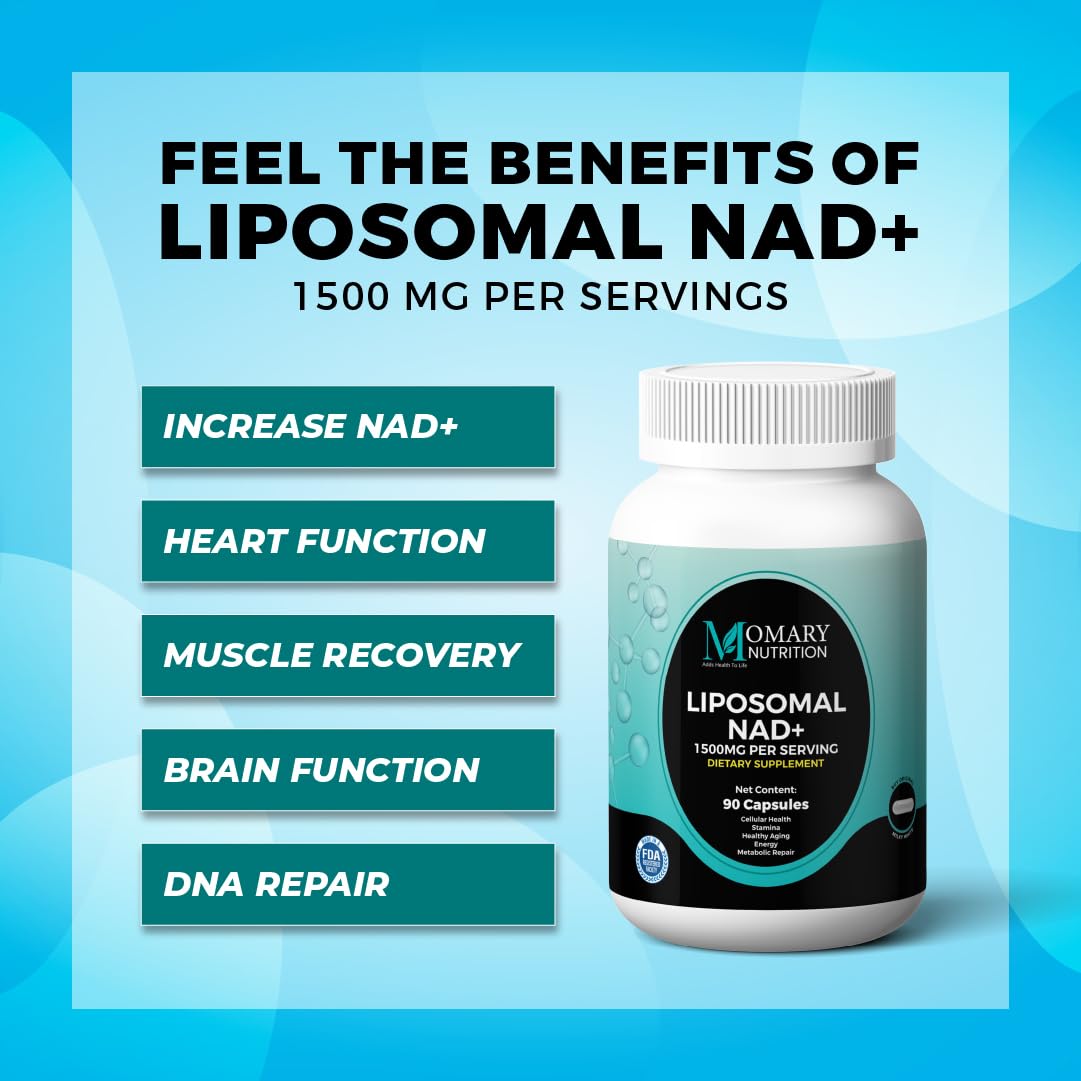 MOMARY NUTRITION Liposomal NAD+ Supplement Capsule 90 Count