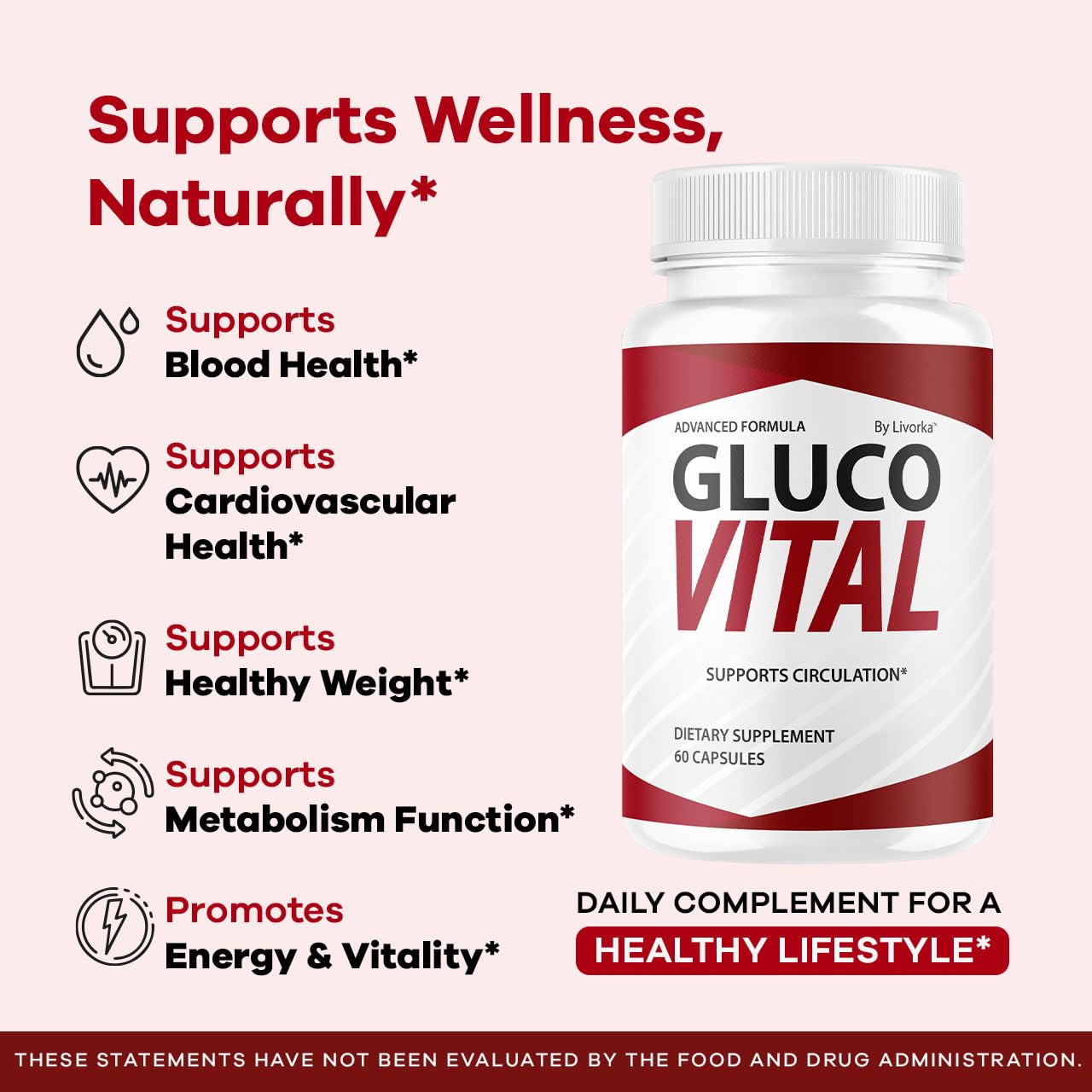 LIVORKA GlucoVital Capsules, 180 Capsules