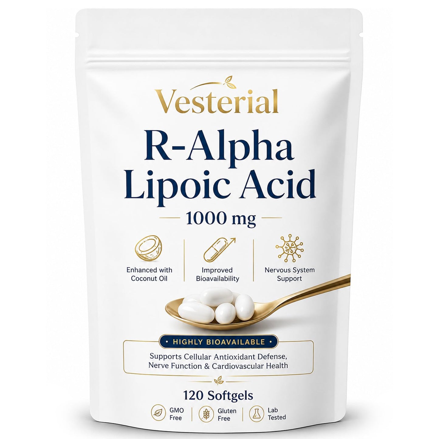 KYZTMHC R-Alpha Lipoic Acid Extract 1000mg Capsule, 120 Count
