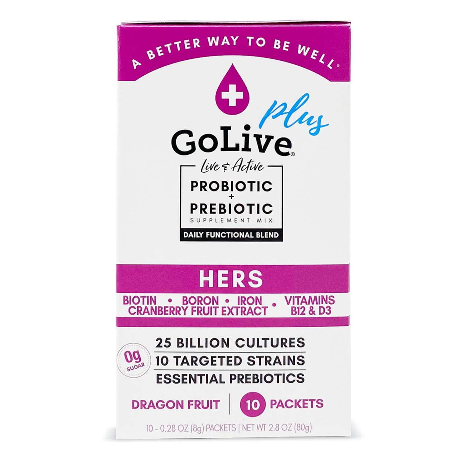 GoLive Probiotic for Women Powder 2.8 oz